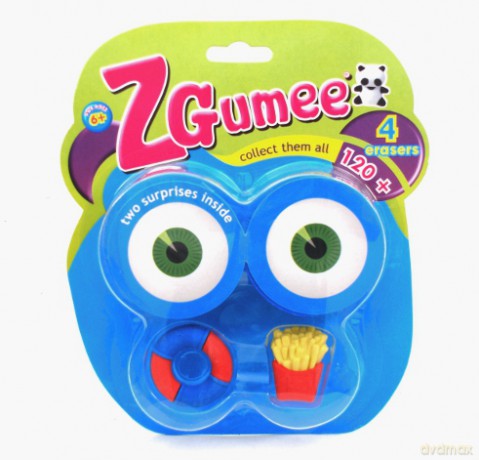 ZGUMEE Gumki kolekcjonerskie 4 szt. GZ04 [ZABAWKA]