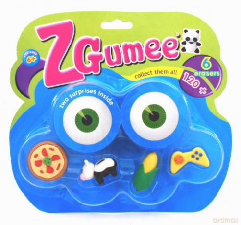 ZGUMEE Gumki kolekcjonerskie 6 szt. GZ-06 [ZABAWKA]