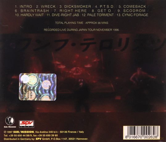 Swamp Terrorists: Five in Japan [CD]