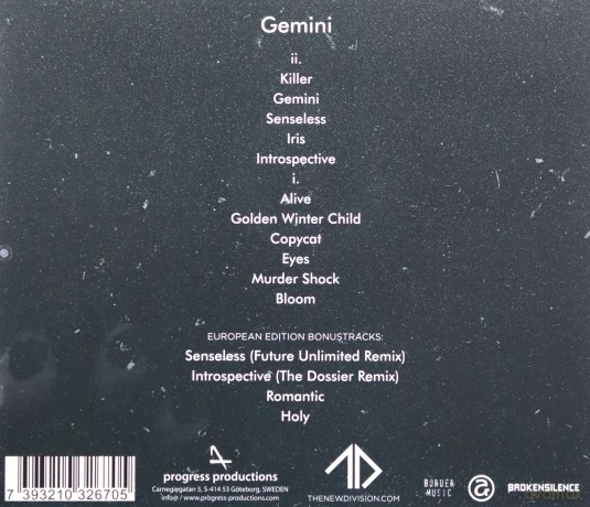 The New Division: Gemini [CD]