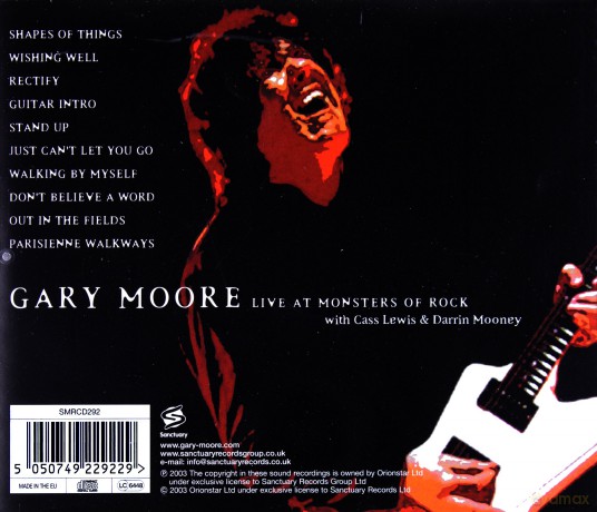 Gary Moore: Live At Monsters Of Rock [CD]