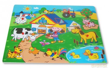BRIMAREX Ukł.drew.farma z uchwytami ZD-328 [ZABAWKA]