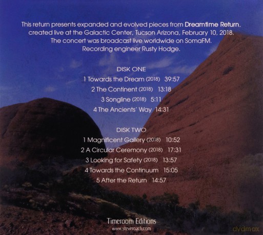 Steve Roach: Return To The Dreamtime [2CD]