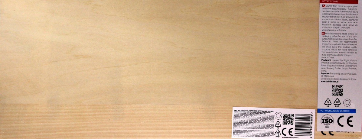 BRIMAREX Puzzle drewniane farma ZD-808-5210 [ZABAWKA]