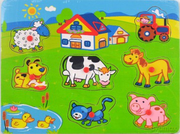 BRIMAREX DREWNIANE PUZZLE WIEŚ ZD-813-5211A [ZABAWKA]