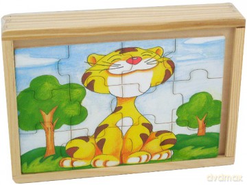 BRIMAREX Puzzle drewniane lew ZD-822-4225A [ZABAWKA]