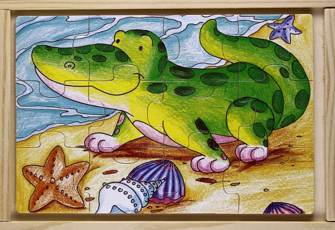 BRIMAREX Puzzle drewniane lew ZD-822-4225A [ZABAWKA]