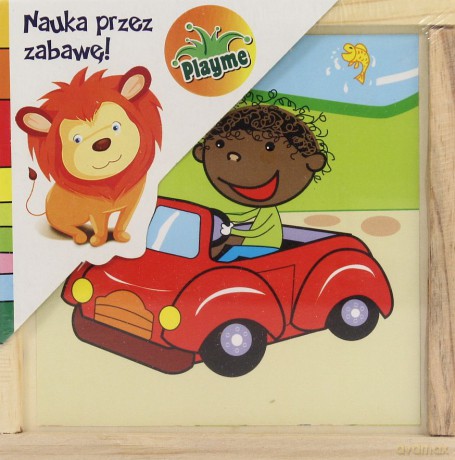 BRIMAREX Puzzle drewniane chłopiec w samochodzie ZD-824-5147 [ZABAWKA]
