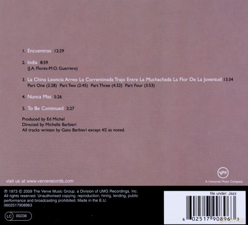 Gato Barbieri: Chapter One: Latin America [CD]