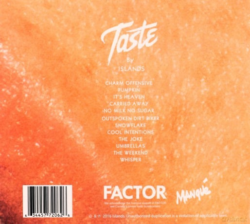 Islands: Taste [CD]