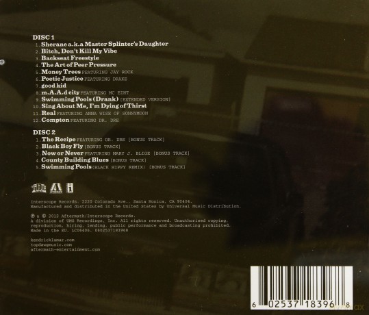 Kendrick Lamar: Good Kid, M.A.A.D City (DeLuxe) [2CD]