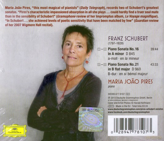 Maria Joao Pires Schubert Sonatas [CD]