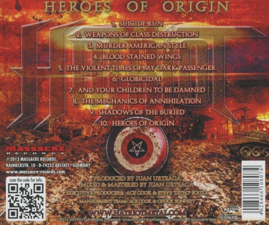 Hatriot: Heroes Of Origin [CD]
