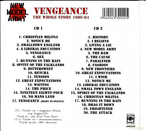 New Model Army: Vengeance The Whole Story 1980-84 (digibook) [2CD]