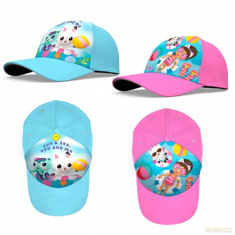 Czapka z daszkiem poliester 100% 52/54cm Koci Domek Gabi. Gabby's Dollhouse GD00006 Kids Euroswan