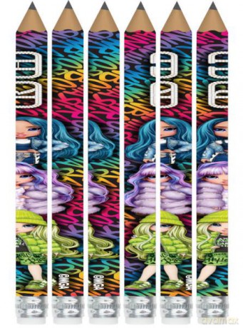 Ołówek grafitowy trójkątny HB Rainbow High