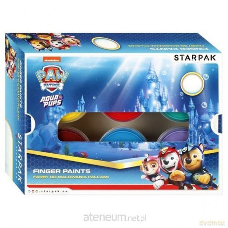 Farby do malowania palcami 40ml Psi Patrol 6 kol.