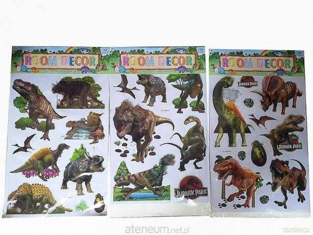 Naklejki 3D na ścianę - dinozaury