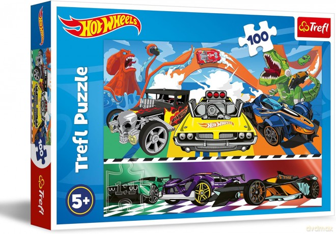 TREFL 100 el. elementów Pędzące samochody Hot Wheels [PUZZLE]