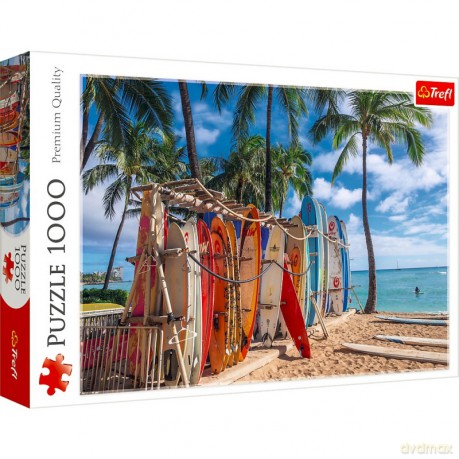 TREFL 1000 el. elementów Plaża Waikiki Hawaje [PUZZLE]