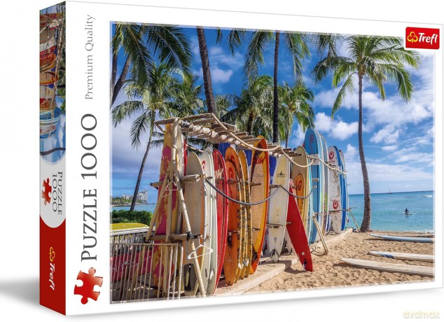 TREFL 1000 el. elementów Plaża Waikiki Hawaje [PUZZLE]