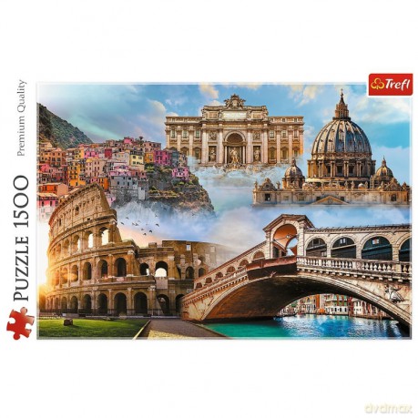 TREFL 1500 el. elementów Ulubione miejsca Włochy [PUZZLE]