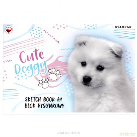 Blok rysunkowy A4/20K biały Cute Doggy (20 szt)