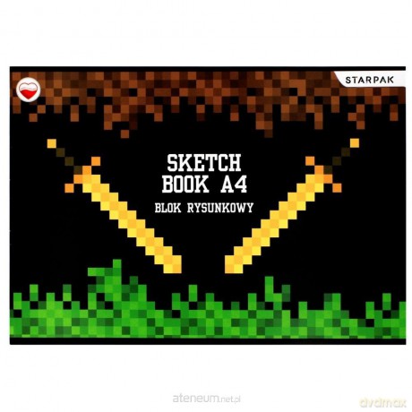 Blok rysunkowy A4/20K biały Pixel Game (20 szt)