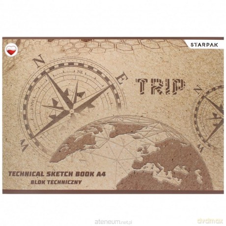 Blok techniczny A4/10K biały Trip (20 szt)