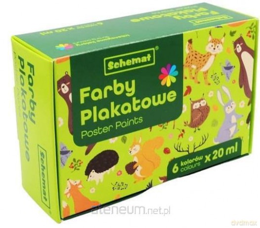 Farby plakatowe 20ml 6 kolorów
