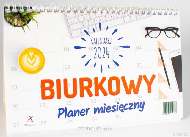 Kalendarz 2024 biurkowy planer 24x15cm [KALENDARZ]