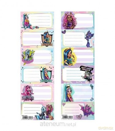 Naklejki na zeszyt Monster High (25 szt)