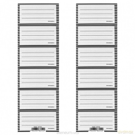 Naklejki na zeszyt Ramka B&W (25 szt)