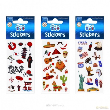 Naklejki STICKER BOO World Travel mix