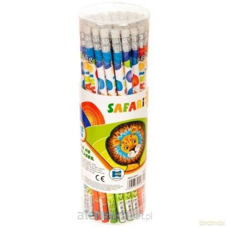 Ołówek z gumką HB Safari (48 szt)