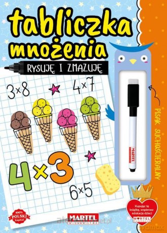 Rysuję i zmazuję. Tabliczka mnożenia z flamastrem - Natasza Korpik [KSIĄŻKA]