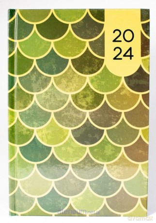 Terminarz 2024 dzienny A5 laminowany MIX [KALENDARZ]
