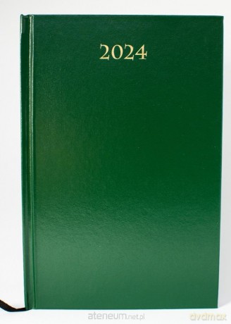Terminarz 2024 dzienny B6 Divas zielony [KALENDARZ]