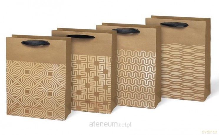 Torebka na prezent L lux kraft 225x335x100