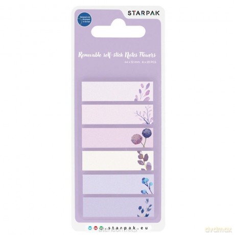 Zakładka indeksująca 44x12mm 6x20K Flowers
