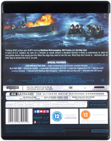 U-571 [Blu-ray 4K]+[Blu-Ray]