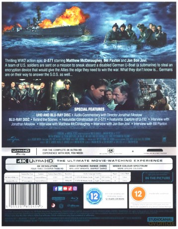 U-571 [Blu-ray 4K]+[Blu-Ray]