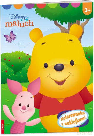 Disney maluch Kolorowanka z naklejkami NA-9208 [KSIĄŻKA]