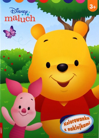 Disney maluch Kolorowanka z naklejkami NA-9208 [KSIĄŻKA]