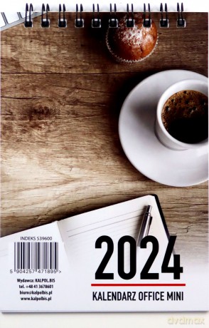 Kalendarz 2024 biurkowy Office mini pionowy [KALENDARZ]