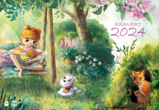 Kalendarz ścienny 2024. Dzieci [KSIĄŻKA]
