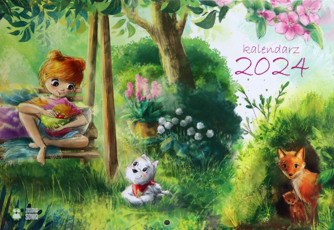 Kalendarz ścienny 2024. Dzieci [KSIĄŻKA]
