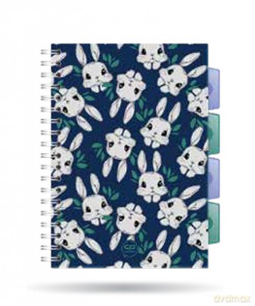 Kołozeszyt A5 100k kratka PP Coolpack bunnyland