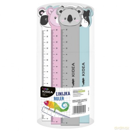 Linijka z figurką 15 cm Display 36 sztuk