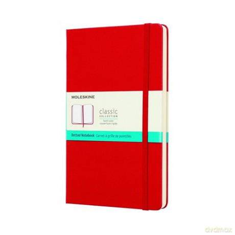 Notes Moleskine Classic L, kropki, scarlet red [KSIĄŻKA]